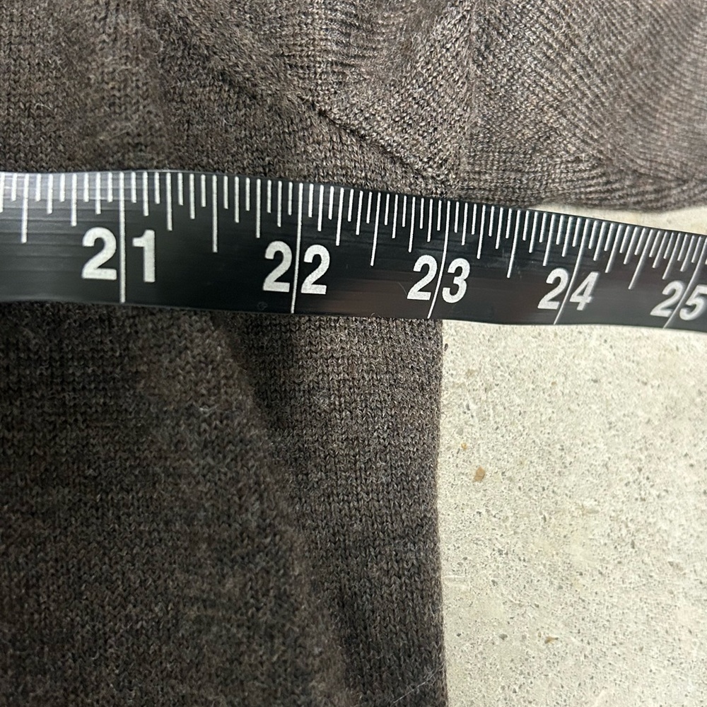 Peter Millar Merino Wool Silk Sweater Quarter Zip Long Sleeve Men’s XL Brown - Picture 7 of 8